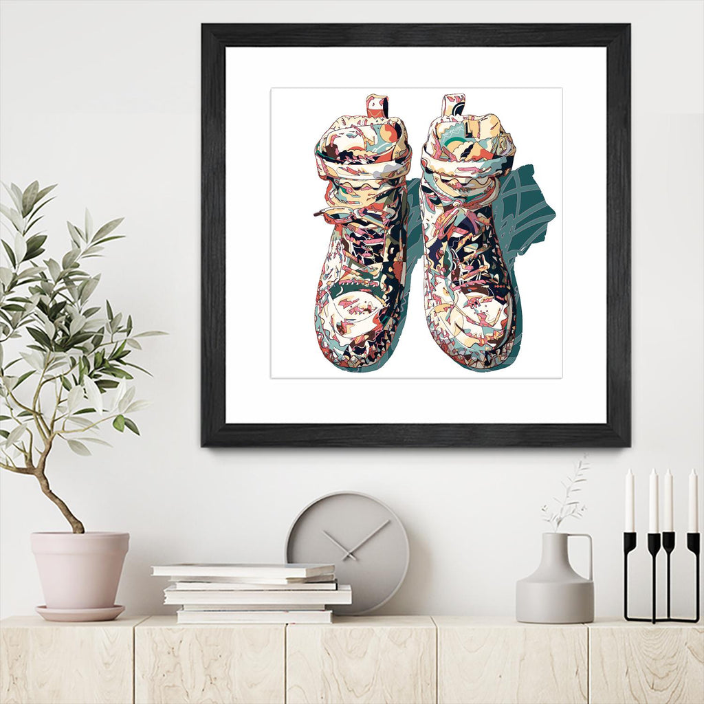 Sneaker by HR-FM on GIANT ART - blue contemporary