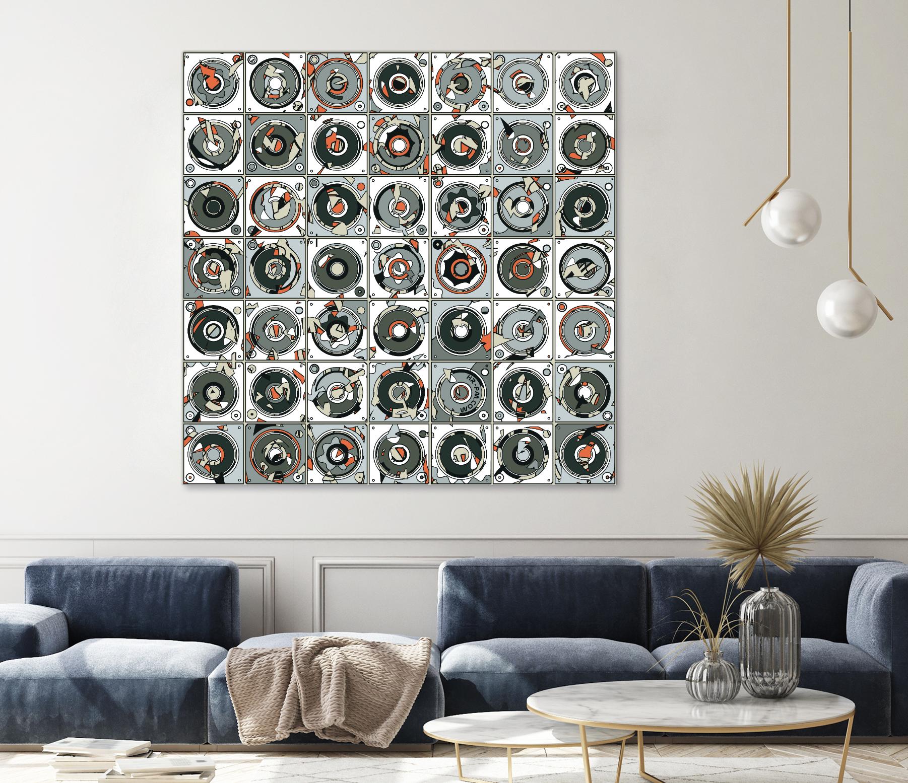 Stereogram by HR-FM on GIANT ART - orange contemporary