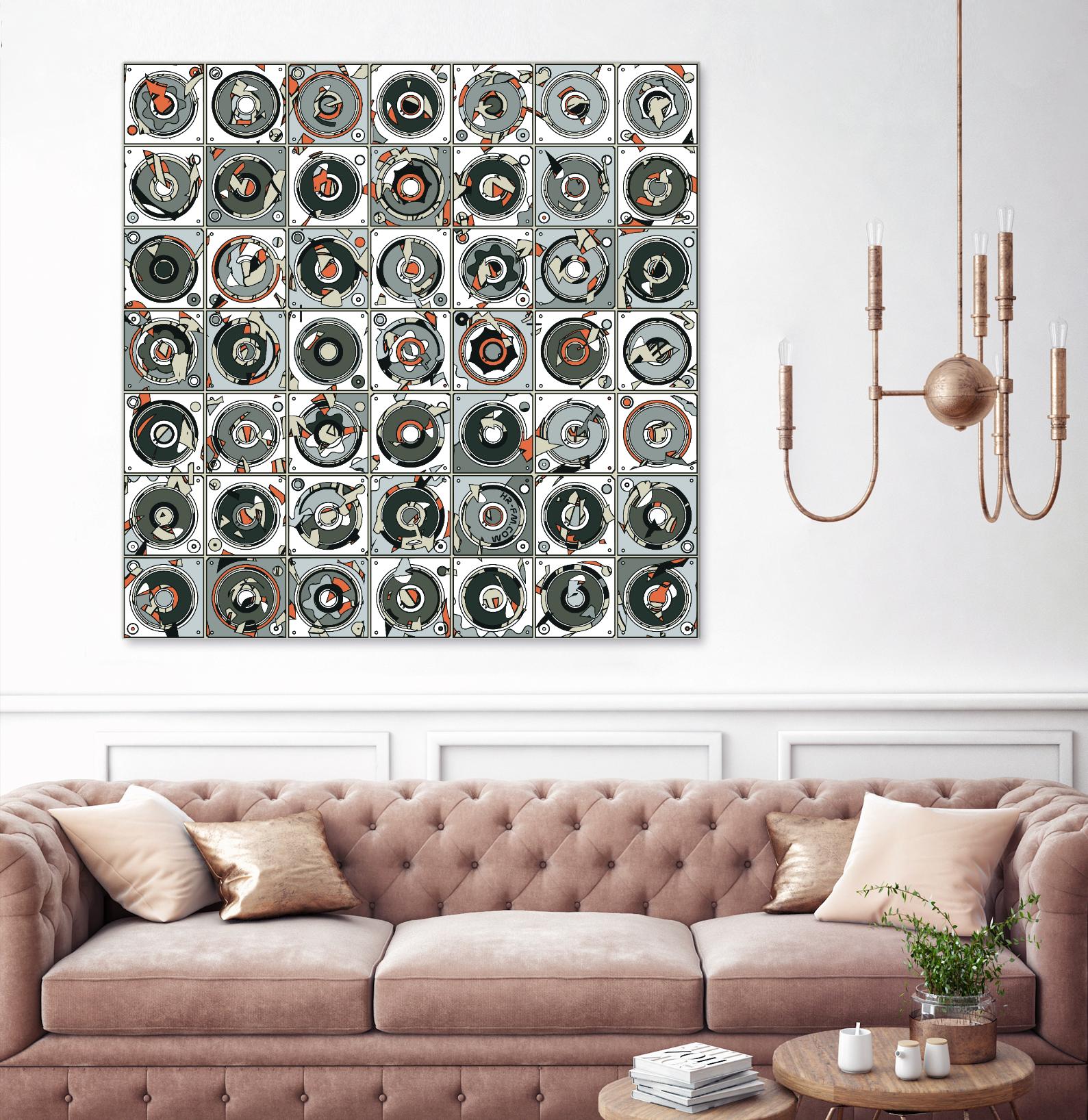 Stereogram by HR-FM on GIANT ART - orange contemporary