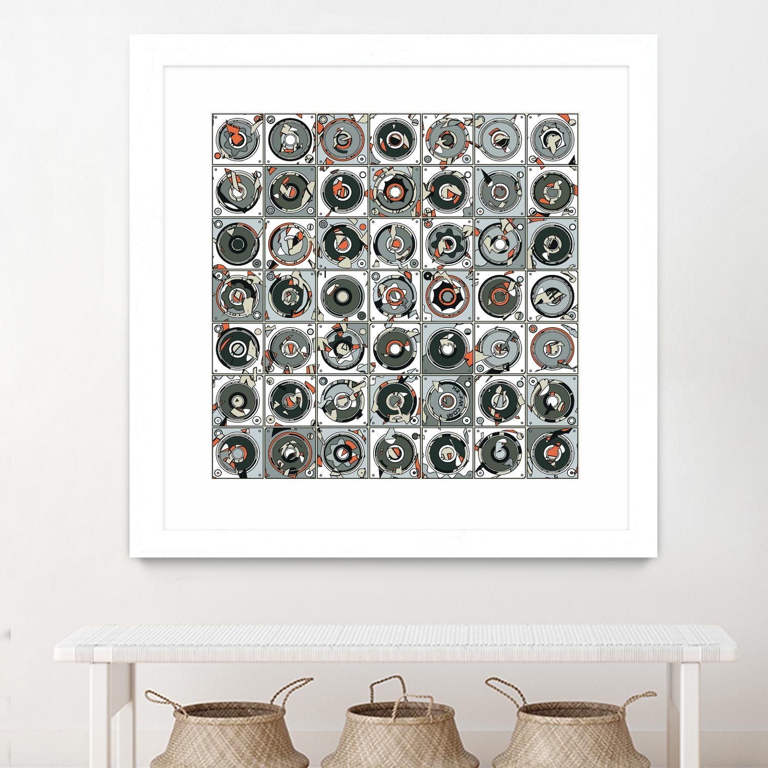 Stereogram by HR-FM on GIANT ART - orange contemporary