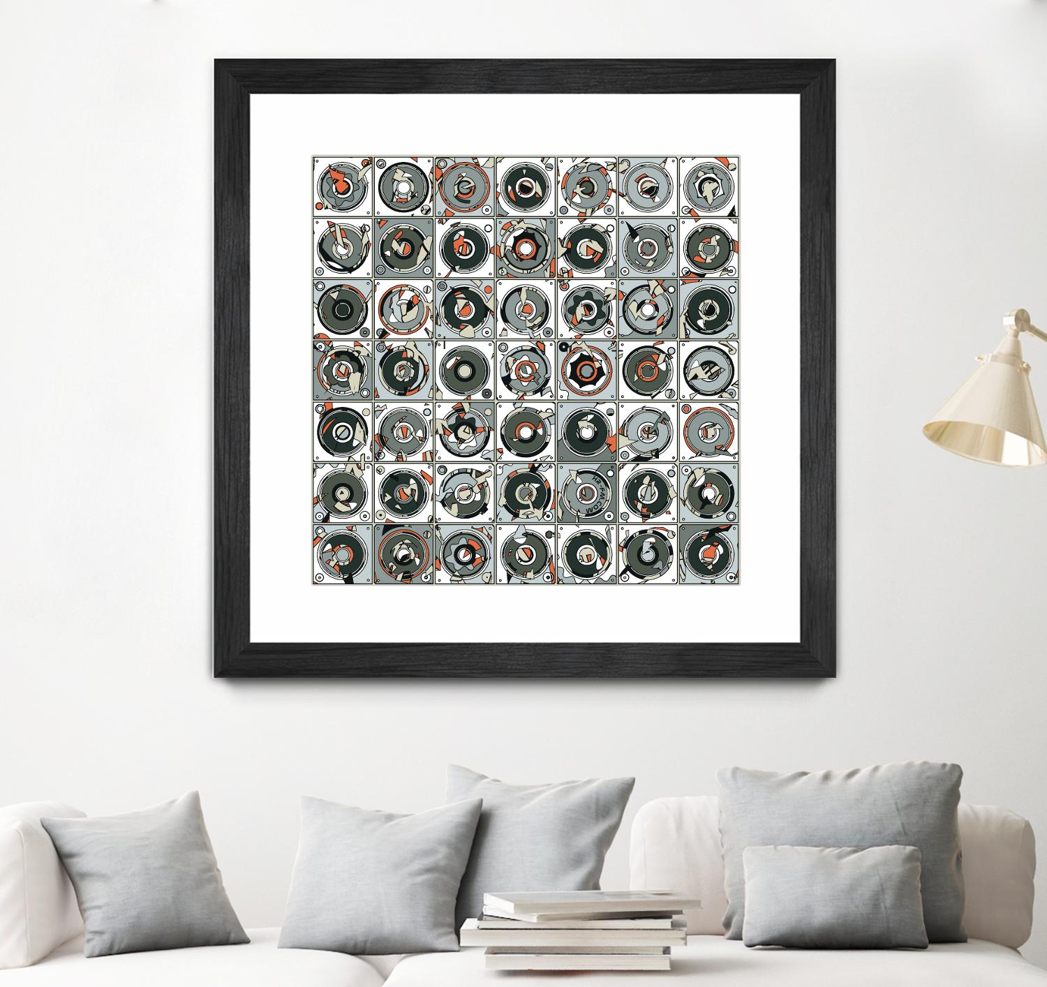 Stereogram by HR-FM on GIANT ART - orange contemporary