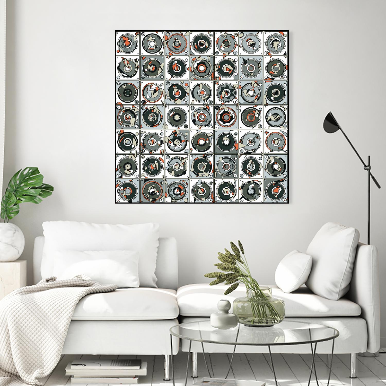 Stereogram by HR-FM on GIANT ART - orange contemporary