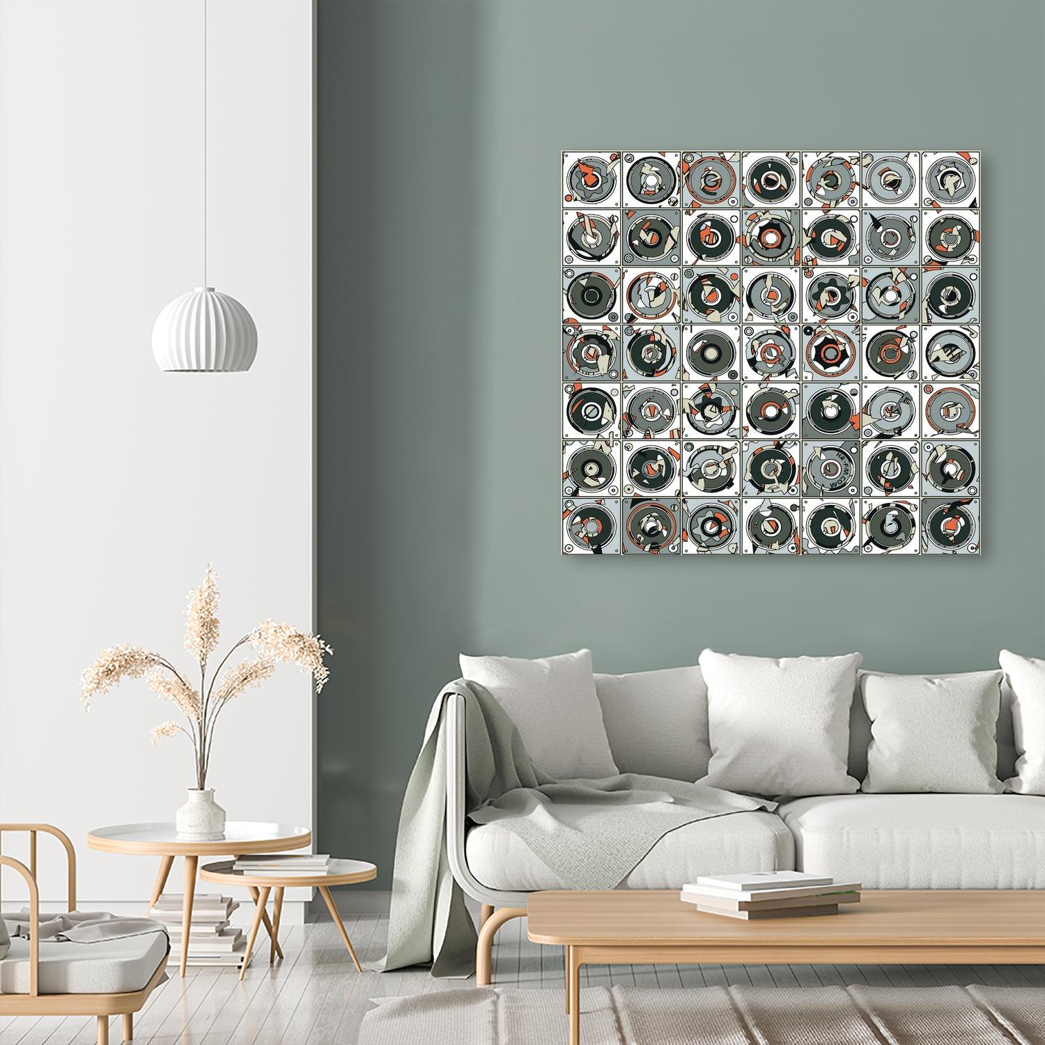 Stereogram by HR-FM on GIANT ART - orange contemporary