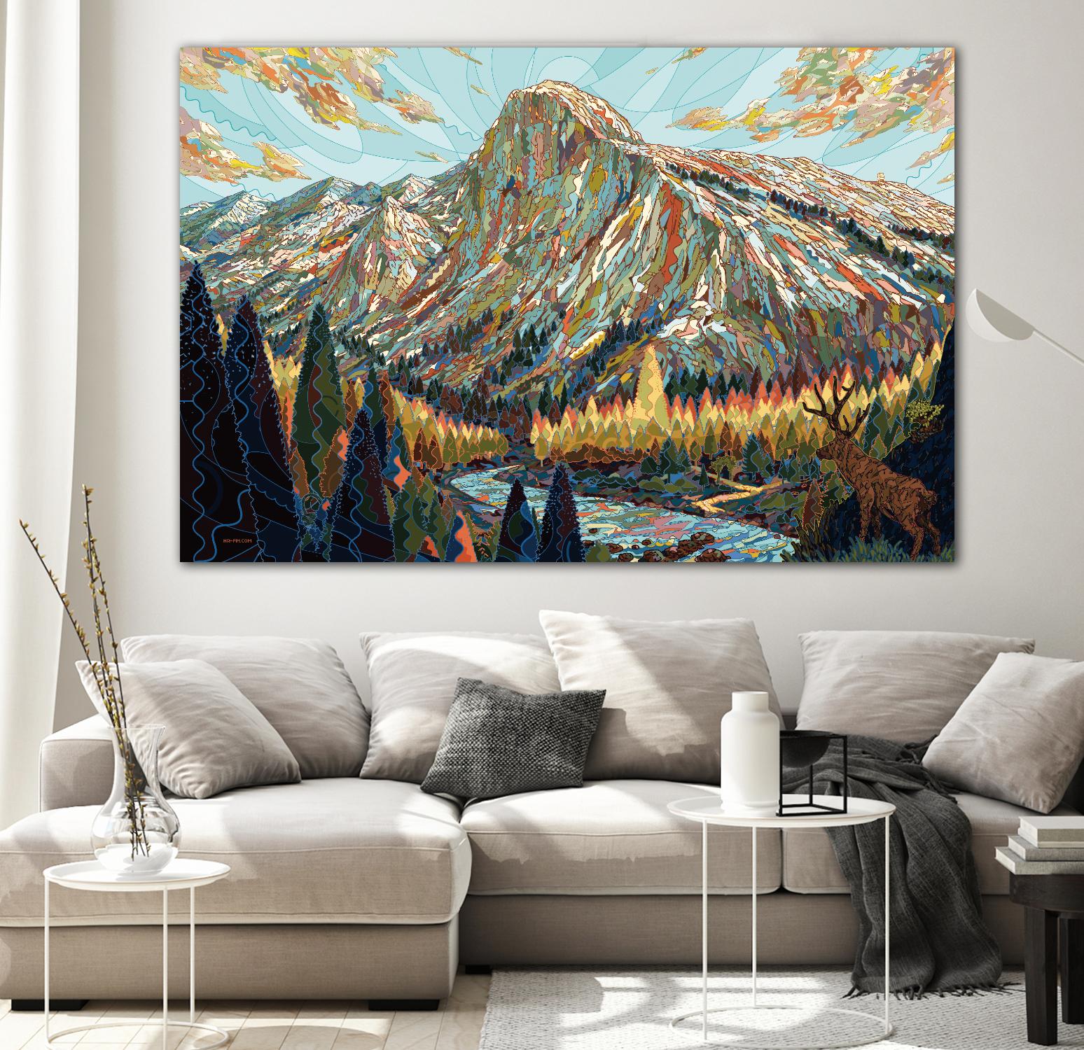 Technicolor by HR-FM on GIANT ART - black contemporary