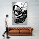 Astro Bear by Hidden Moves on GIANT ART - grey contemporary