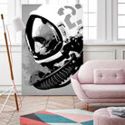 Astro Bear by Hidden Moves on GIANT ART - grey contemporary