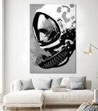Astro Bear by Hidden Moves on GIANT ART - grey contemporary