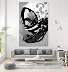 Astro Bear by Hidden Moves on GIANT ART - grey contemporary
