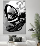 Astro Bear by Hidden Moves on GIANT ART - grey contemporary