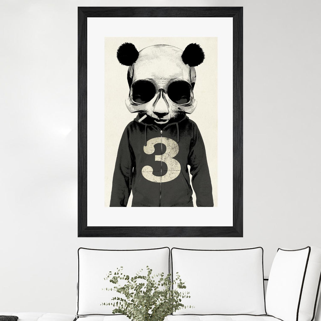 Panda No.3 de Hidden Moves sur GIANT ART - blanc contemporain