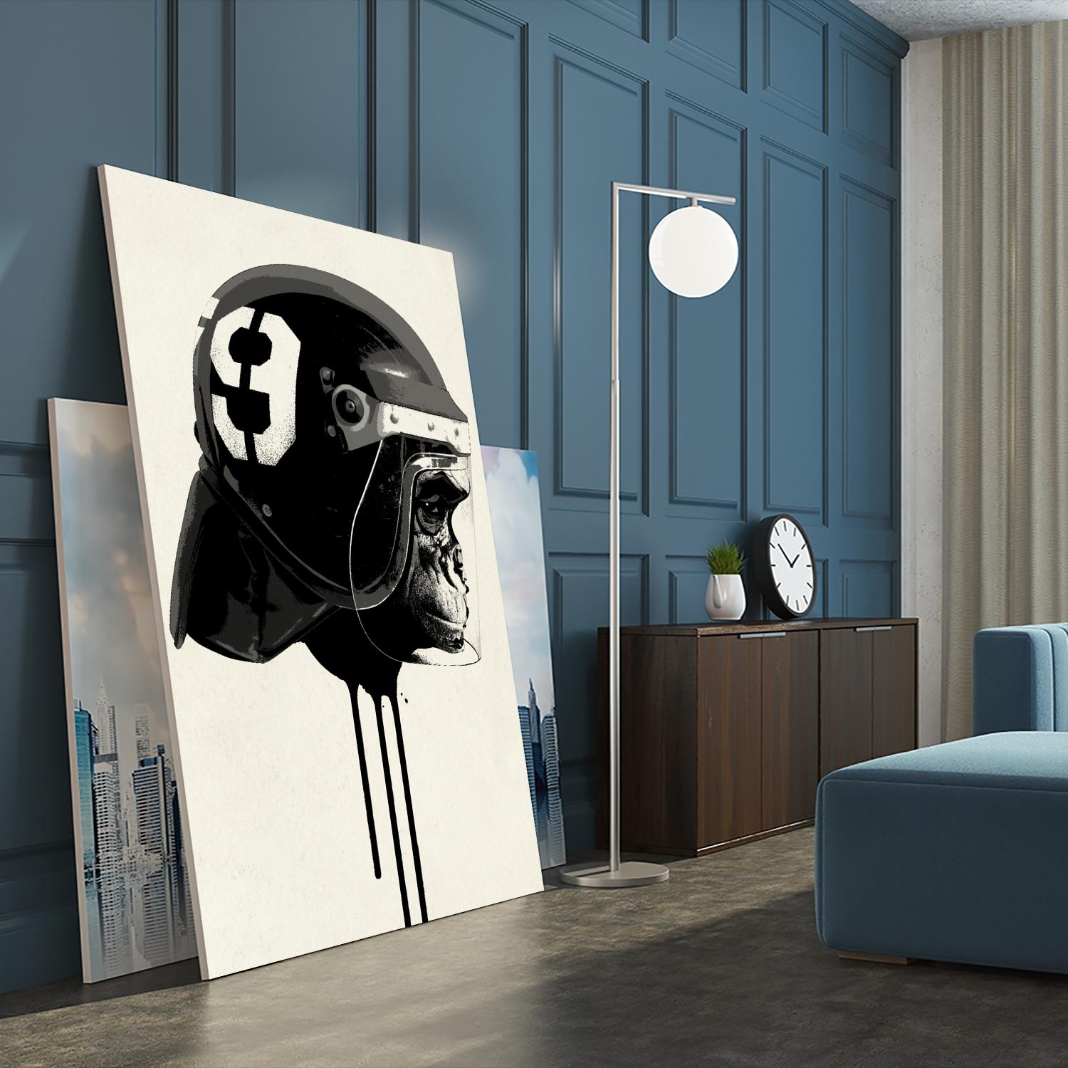 Ape Riot by Hidden Moves on GIANT ART - yellow contemporary