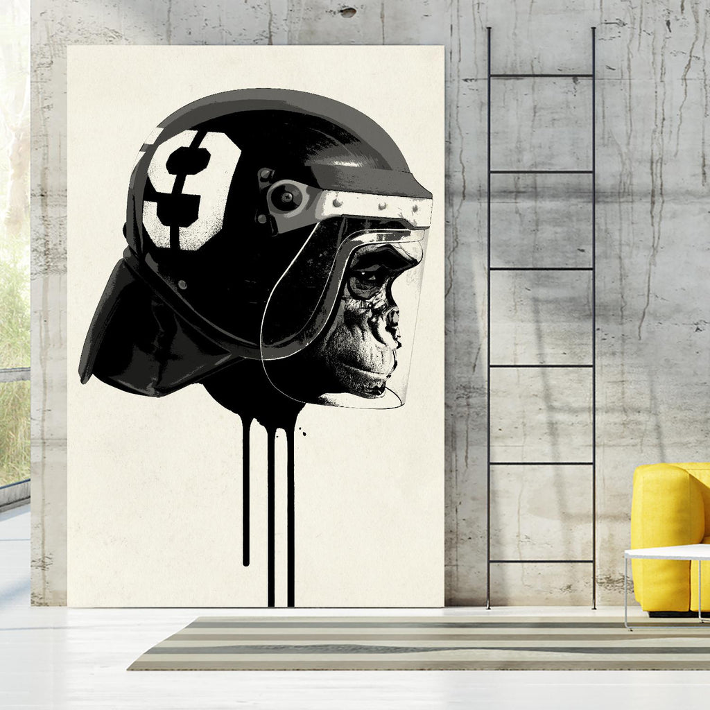 Ape Riot by Hidden Moves on GIANT ART - yellow contemporary