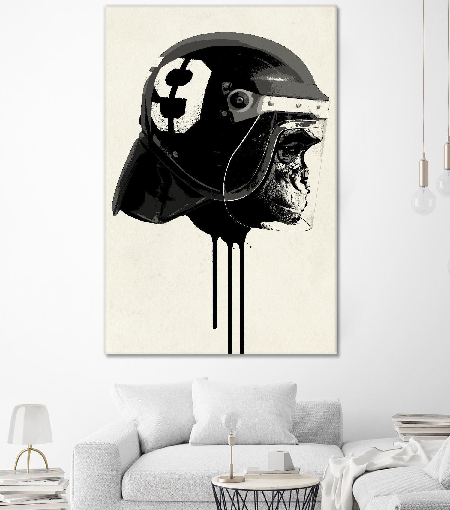 Ape Riot by Hidden Moves on GIANT ART - yellow contemporary