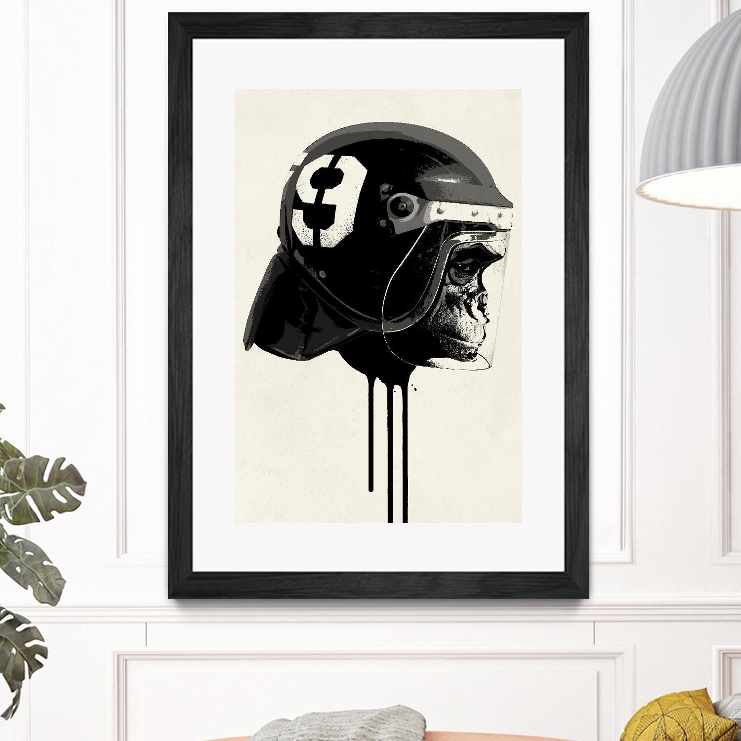 Ape Riot by Hidden Moves on GIANT ART - yellow contemporary