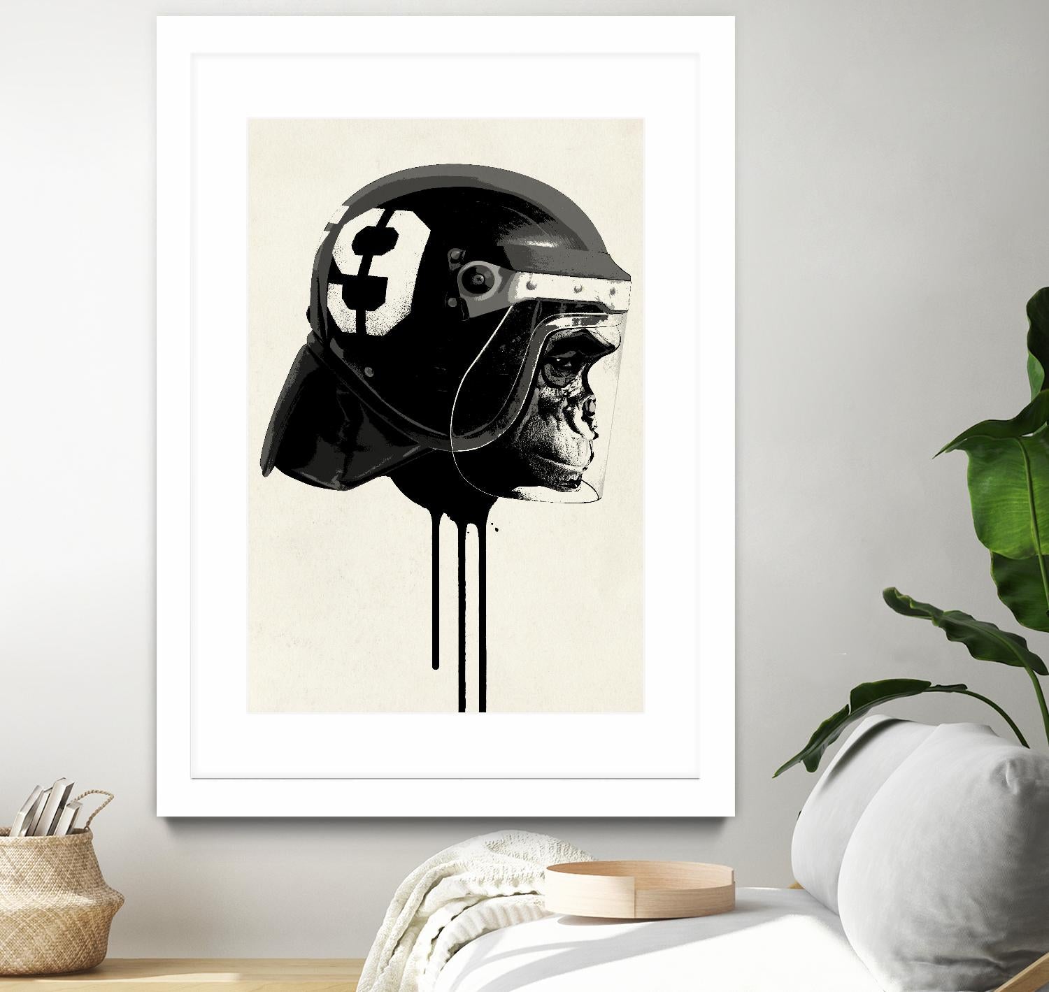 Ape Riot by Hidden Moves on GIANT ART - yellow contemporary