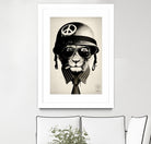 Office Warfare by Hidden Moves on GIANT ART - yellow contemporary