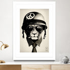 Office Warfare by Hidden Moves on GIANT ART - yellow contemporary