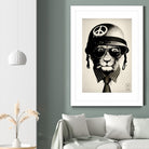 Office Warfare by Hidden Moves on GIANT ART - yellow contemporary