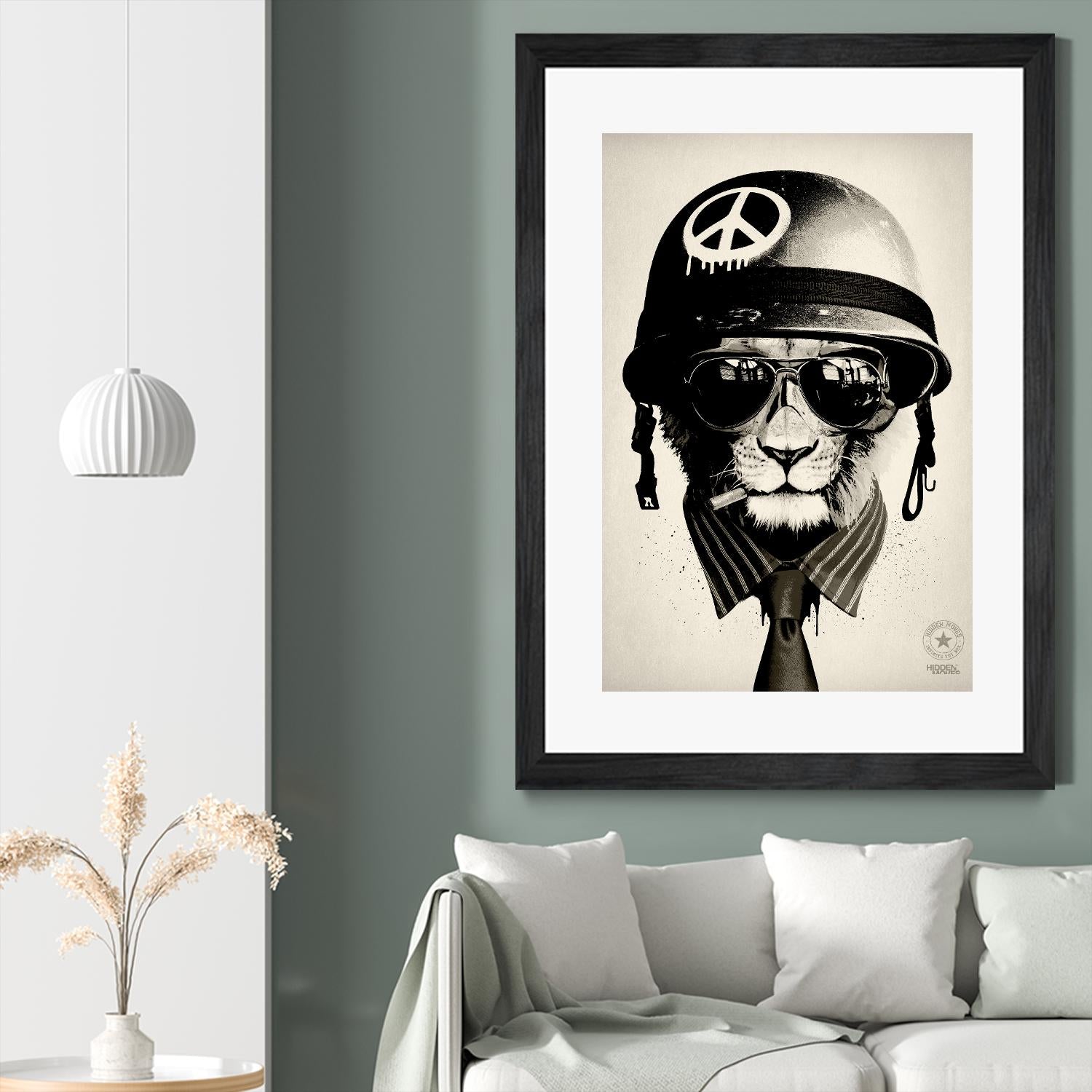 Office Warfare by Hidden Moves on GIANT ART - yellow contemporary