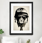 Office Warfare by Hidden Moves on GIANT ART - yellow contemporary