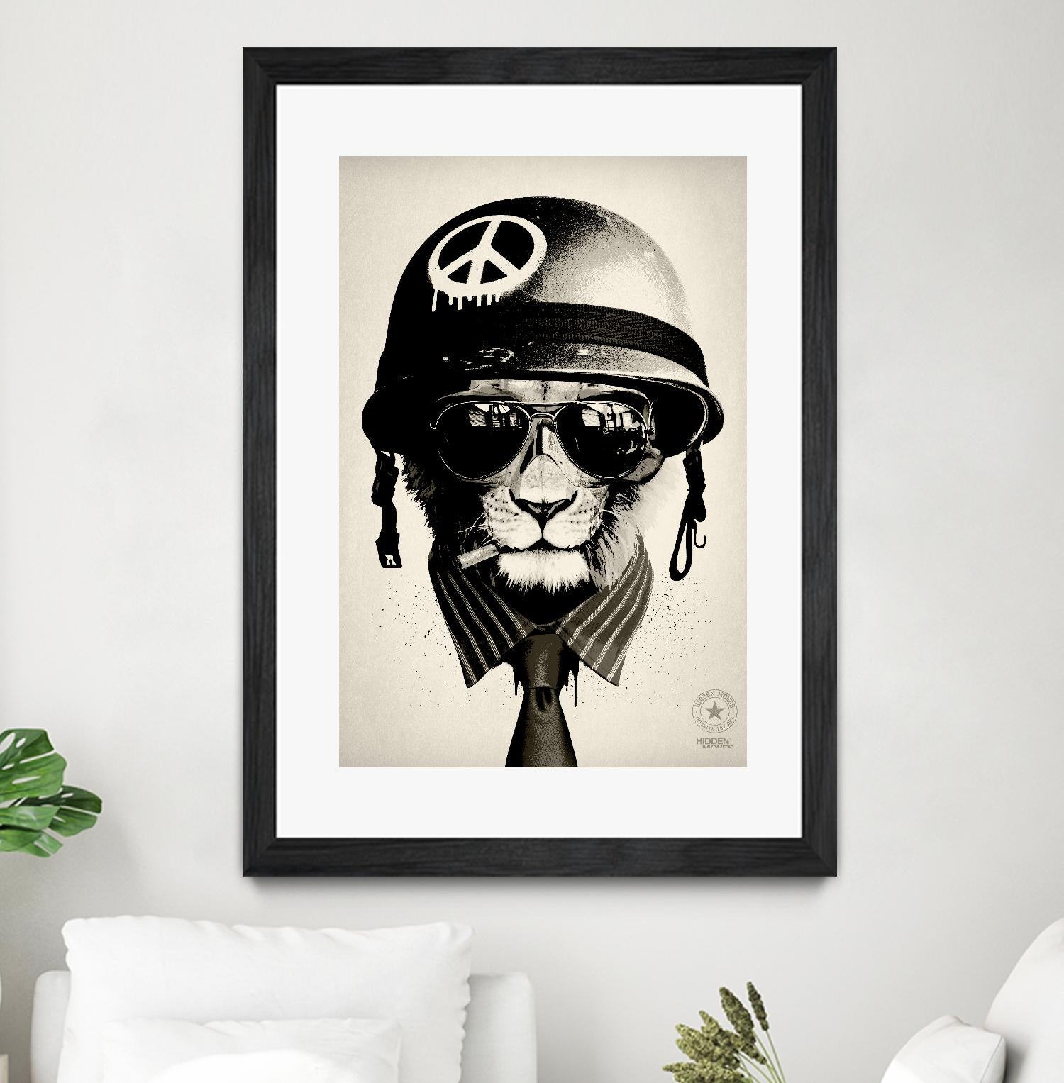 Office Warfare by Hidden Moves on GIANT ART - yellow contemporary