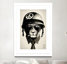 Office Warfare by Hidden Moves on GIANT ART - yellow contemporary