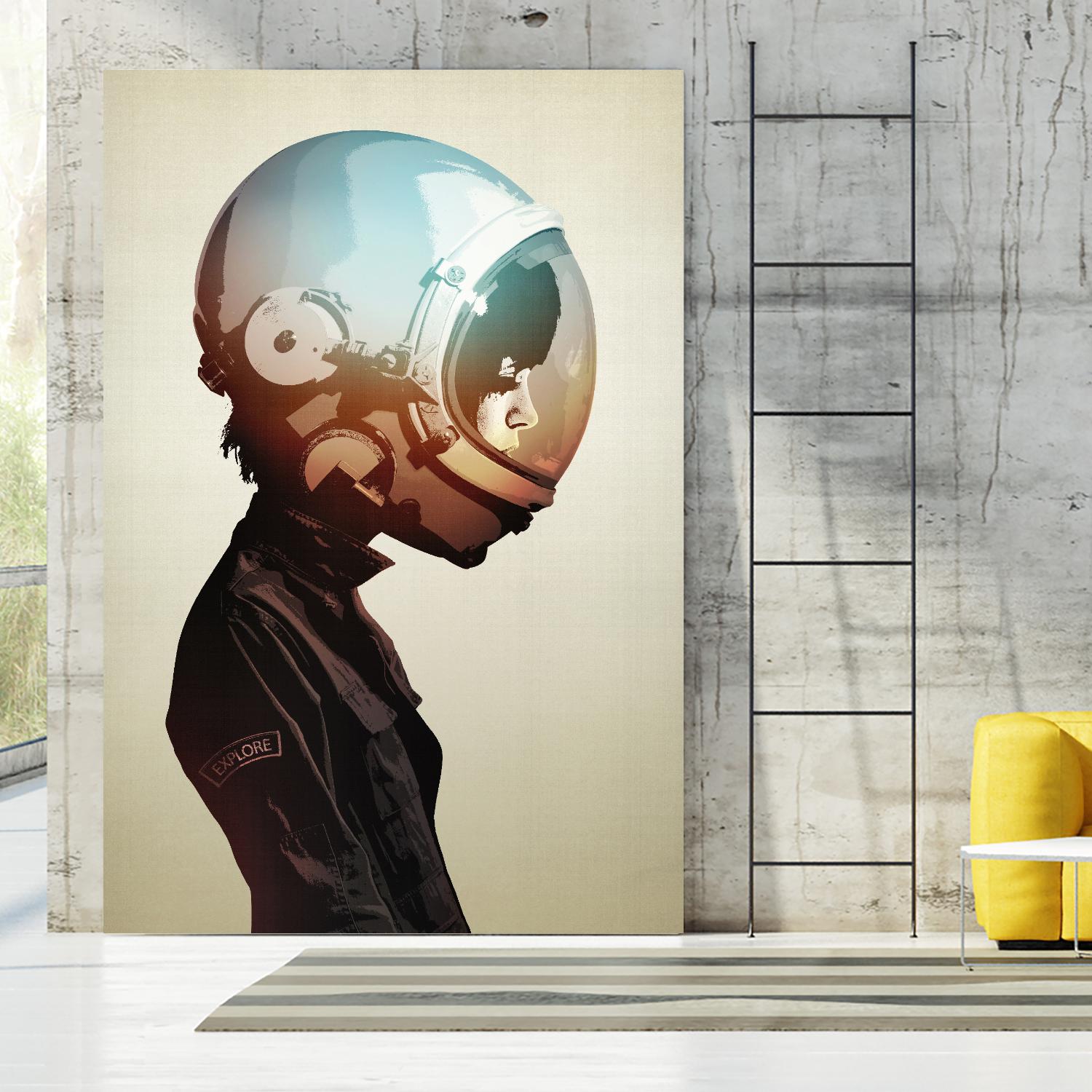 Space Cadet by Hidden Moves on GIANT ART - black contemporary