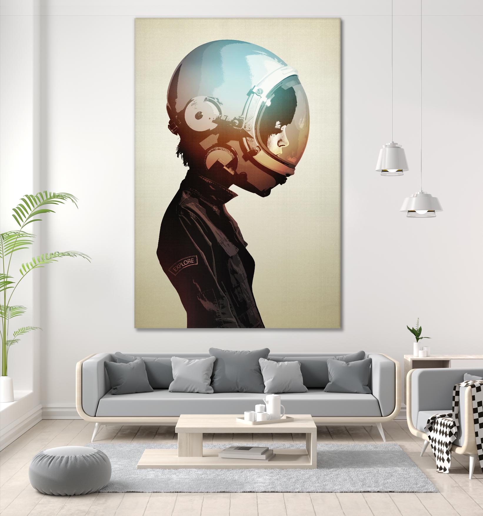 Space Cadet by Hidden Moves on GIANT ART - black contemporary