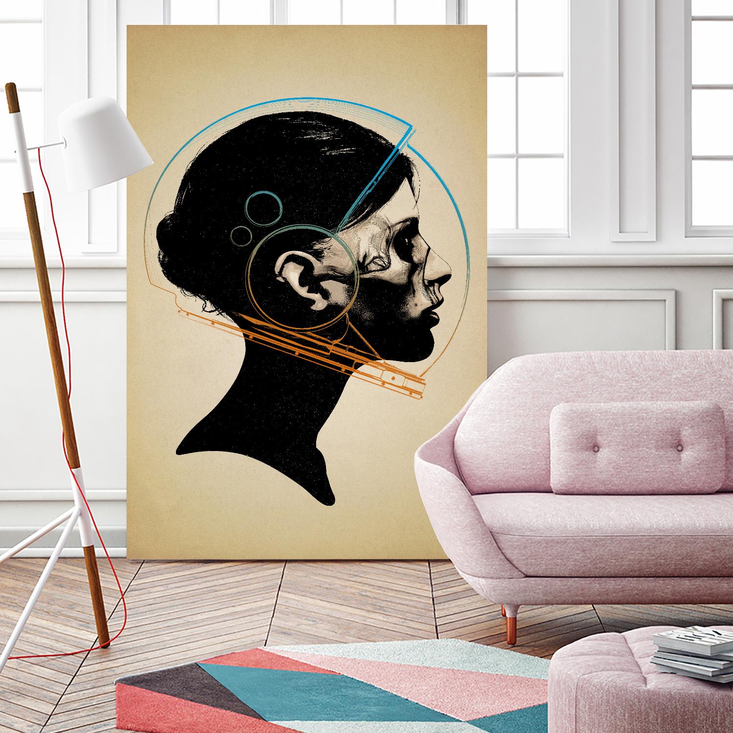 Inside Out by Hidden Moves on GIANT ART - yellow contemporary