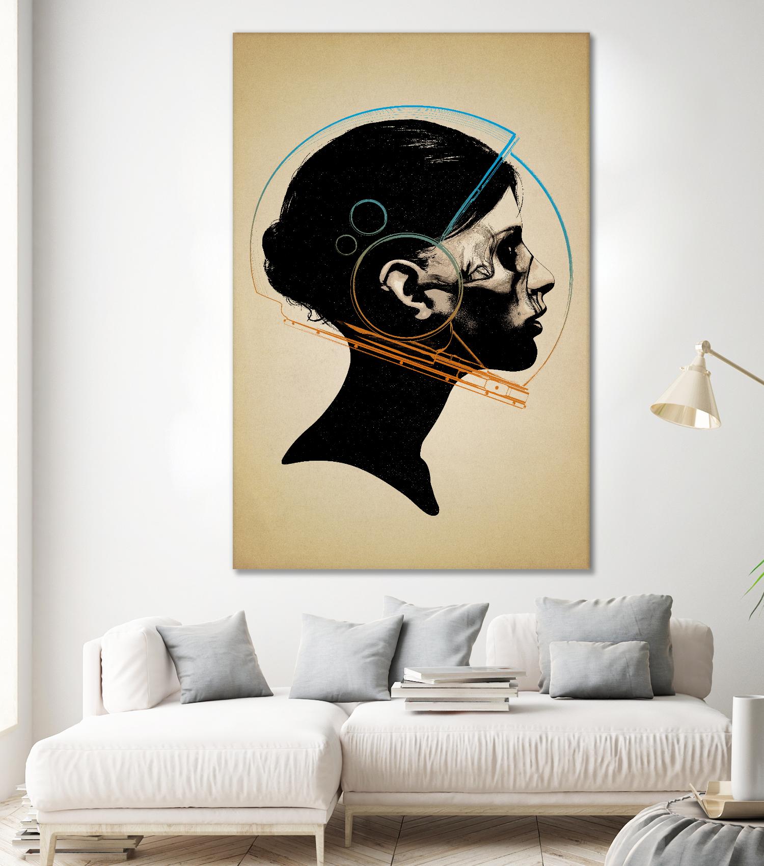 Inside Out by Hidden Moves on GIANT ART - yellow contemporary