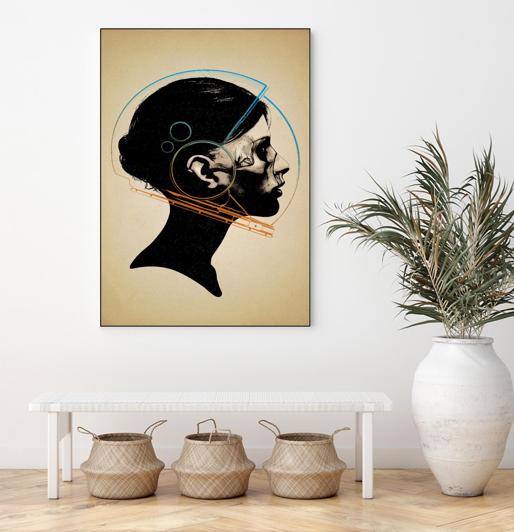 Inside Out by Hidden Moves on GIANT ART - yellow contemporary