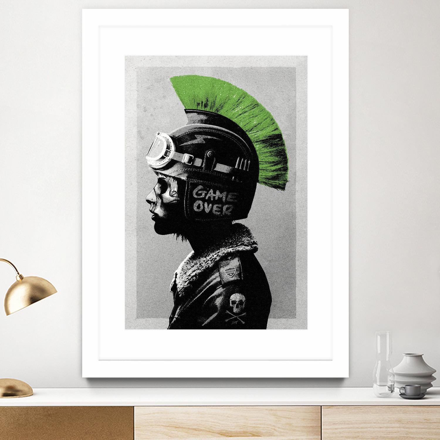 Chaotic Good by Hidden Moves on GIANT ART - green contemporary