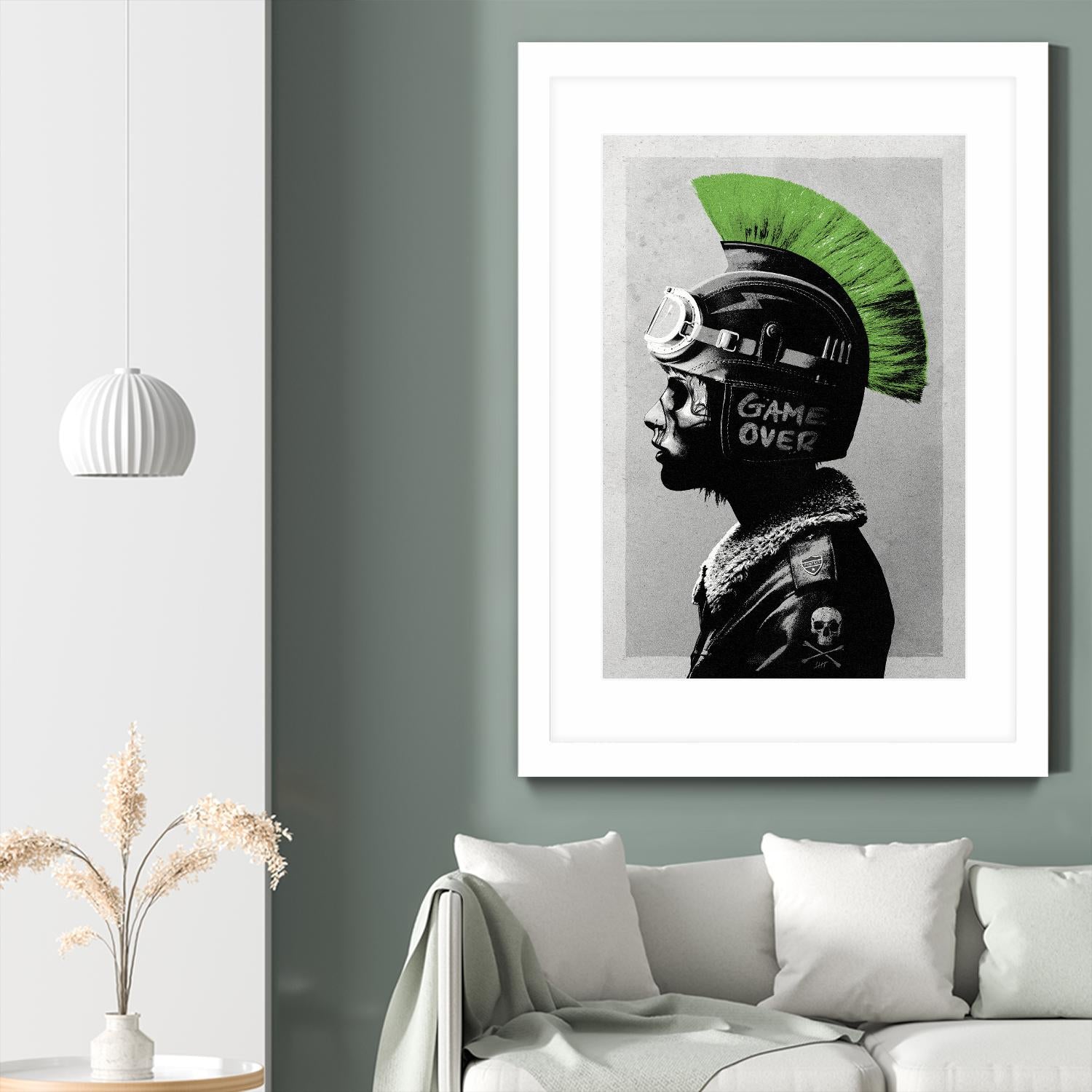 Chaotic Good by Hidden Moves on GIANT ART - green contemporary