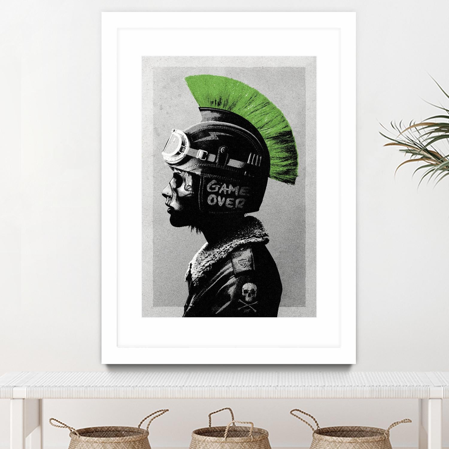 Chaotic Good by Hidden Moves on GIANT ART - green contemporary