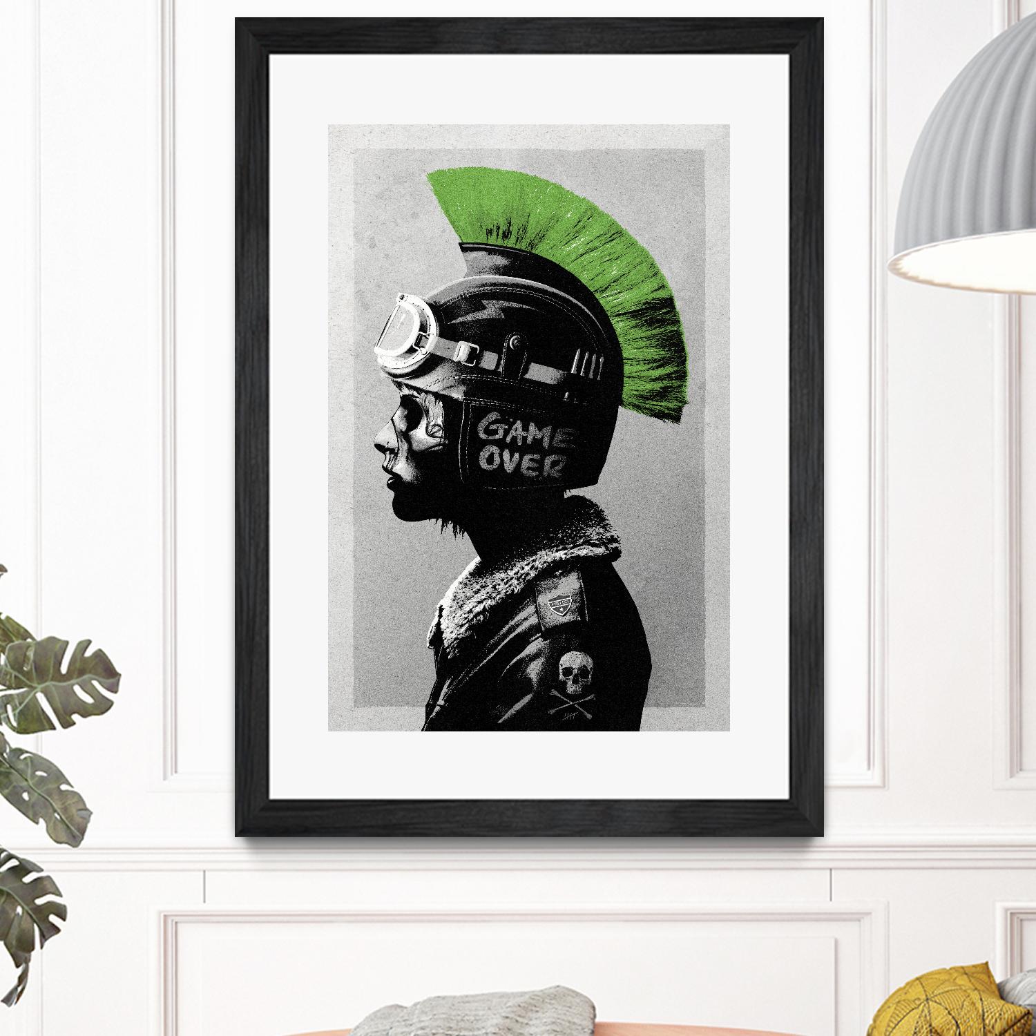 Chaotic Good by Hidden Moves on GIANT ART - green contemporary