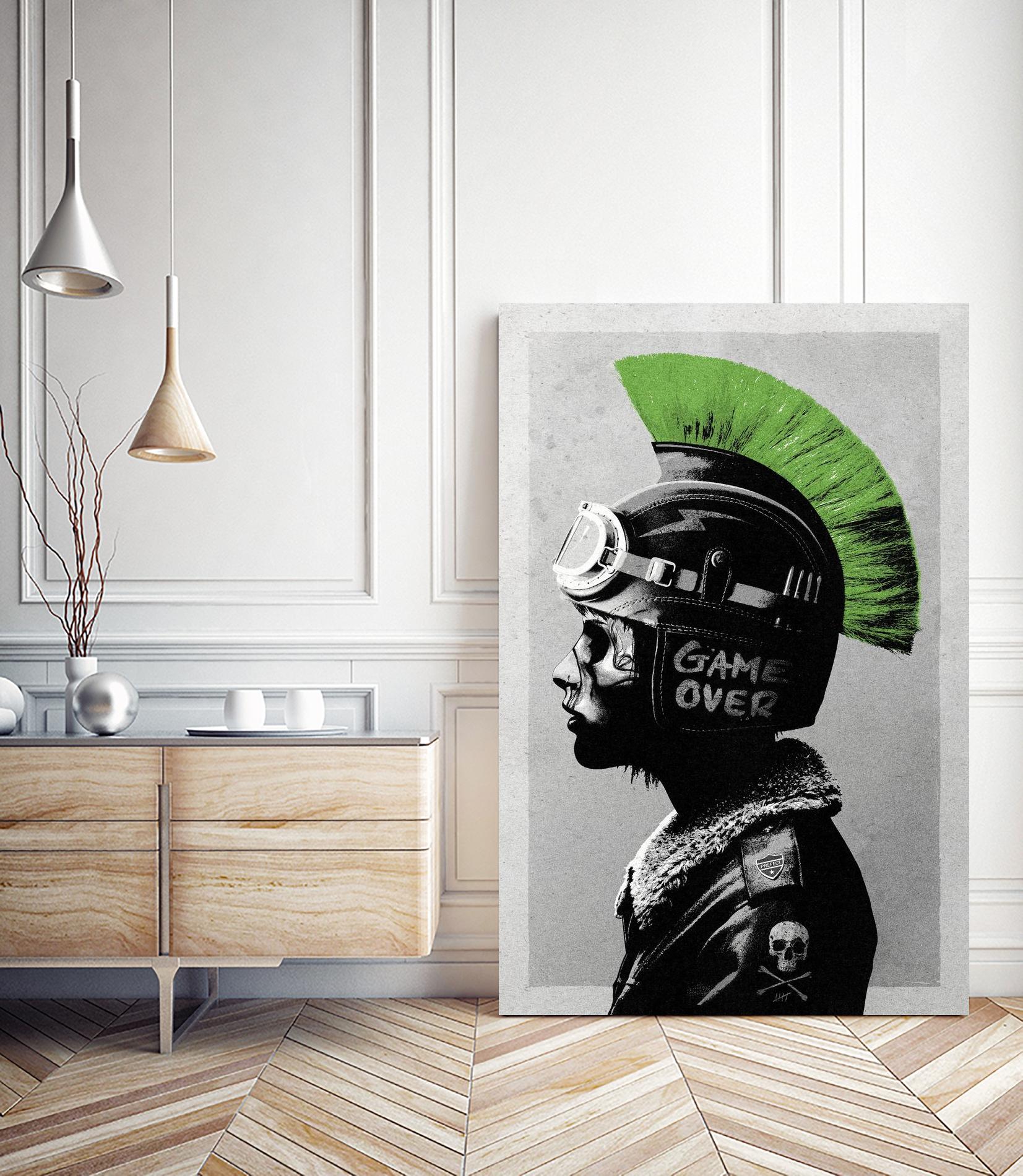 Chaotic Good by Hidden Moves on GIANT ART - green contemporary