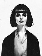 Mrs Mia Wallace by Ruben Ireland on GIANT ART - black men and women