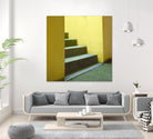 Yellow Stairway-recolor by Acer Images on GIANT ART - orange photo art