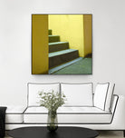 Yellow Stairway-recolor by Acer Images on GIANT ART - orange photo art