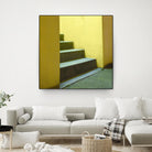 Yellow Stairway-recolor by Acer Images on GIANT ART - orange photo art