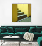 Yellow Stairway-recolor by Acer Images on GIANT ART - orange photo art