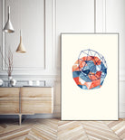 Embroidered Prism Collage 1 by Natasha Marie on GIANT ART - grey abstract