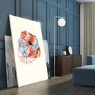 Embroidered Prism Collage 6 by Natasha Marie on GIANT ART - grey contemporary