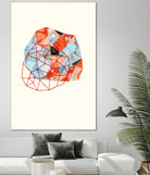 Embroidered Prism Collage 6 by Natasha Marie on GIANT ART - grey contemporary