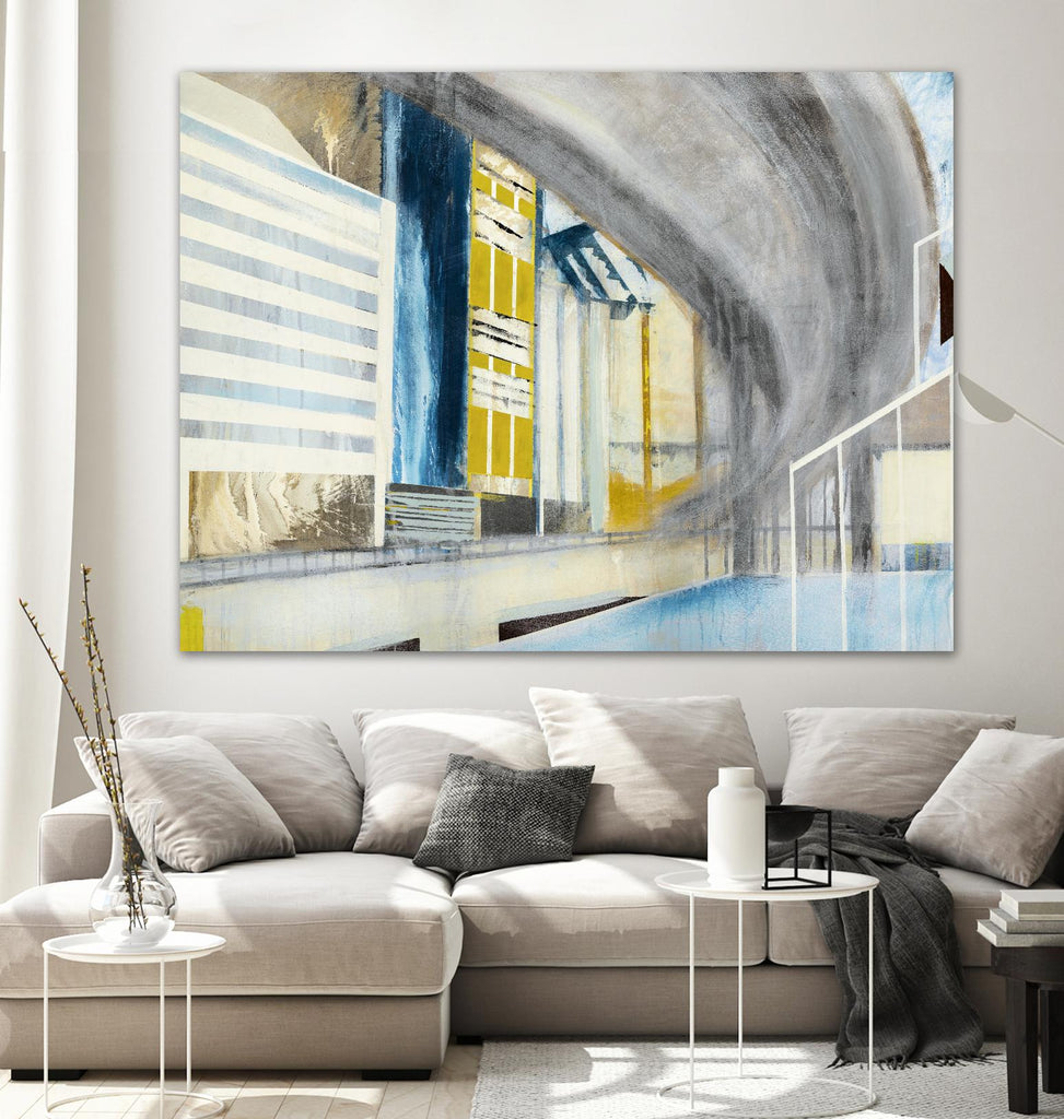 Overpass 2 by Kyle Goderwis on GIANT ART - grey city scene