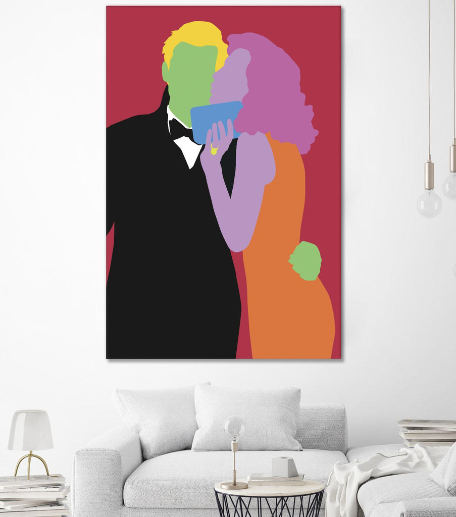 Kiss 1 by Eric Scheib on GIANT ART - orange contemporary
