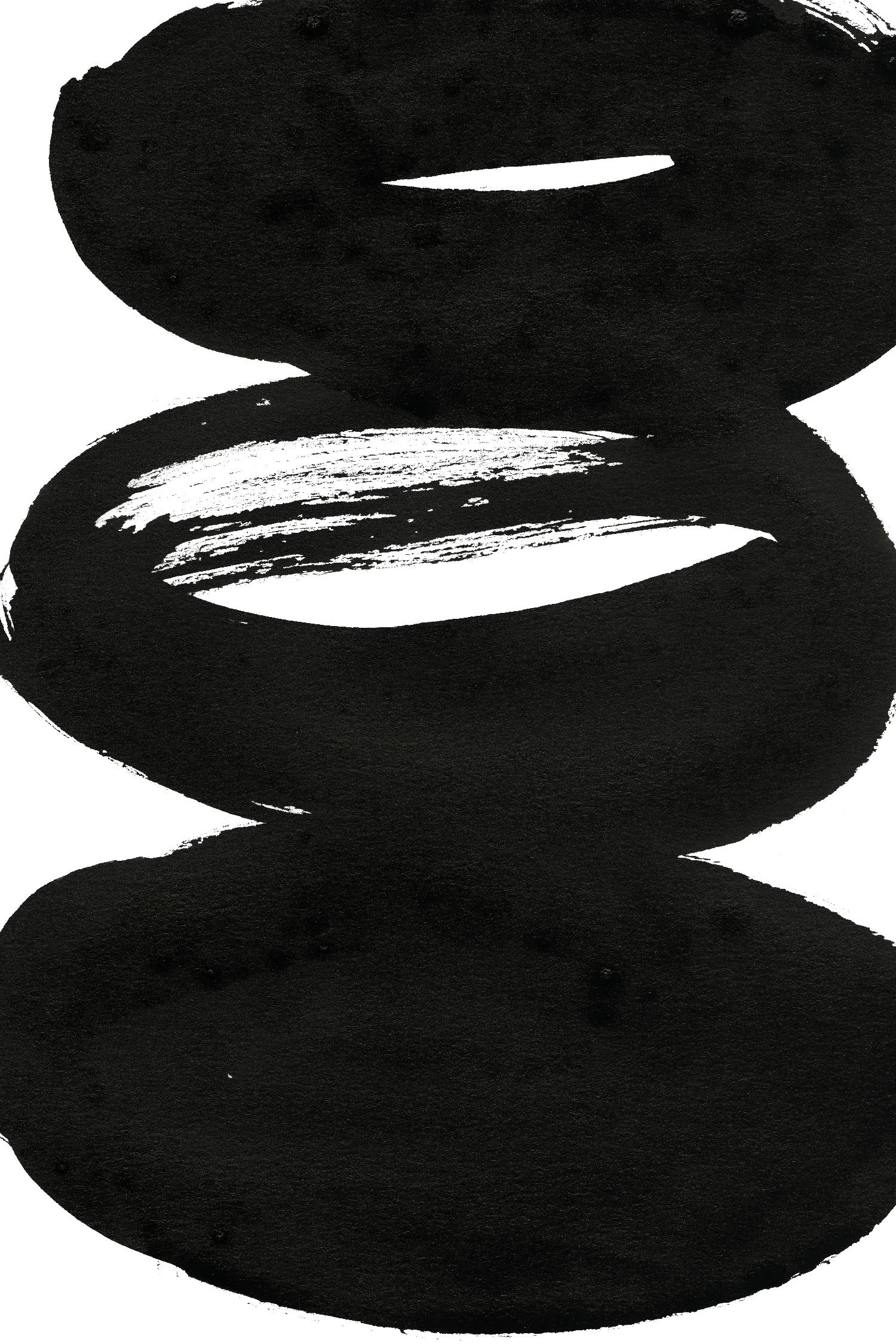 Composition en noir et blanc 5 par THE Studio sur GIANT ART - blanc abstrait