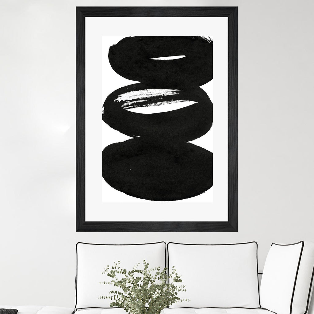 Composition en noir et blanc 5 par THE Studio sur GIANT ART - blanc abstrait