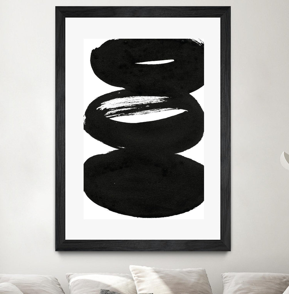 Composition in Black and White 5 by THE Studio on GIANT ART - white abstract