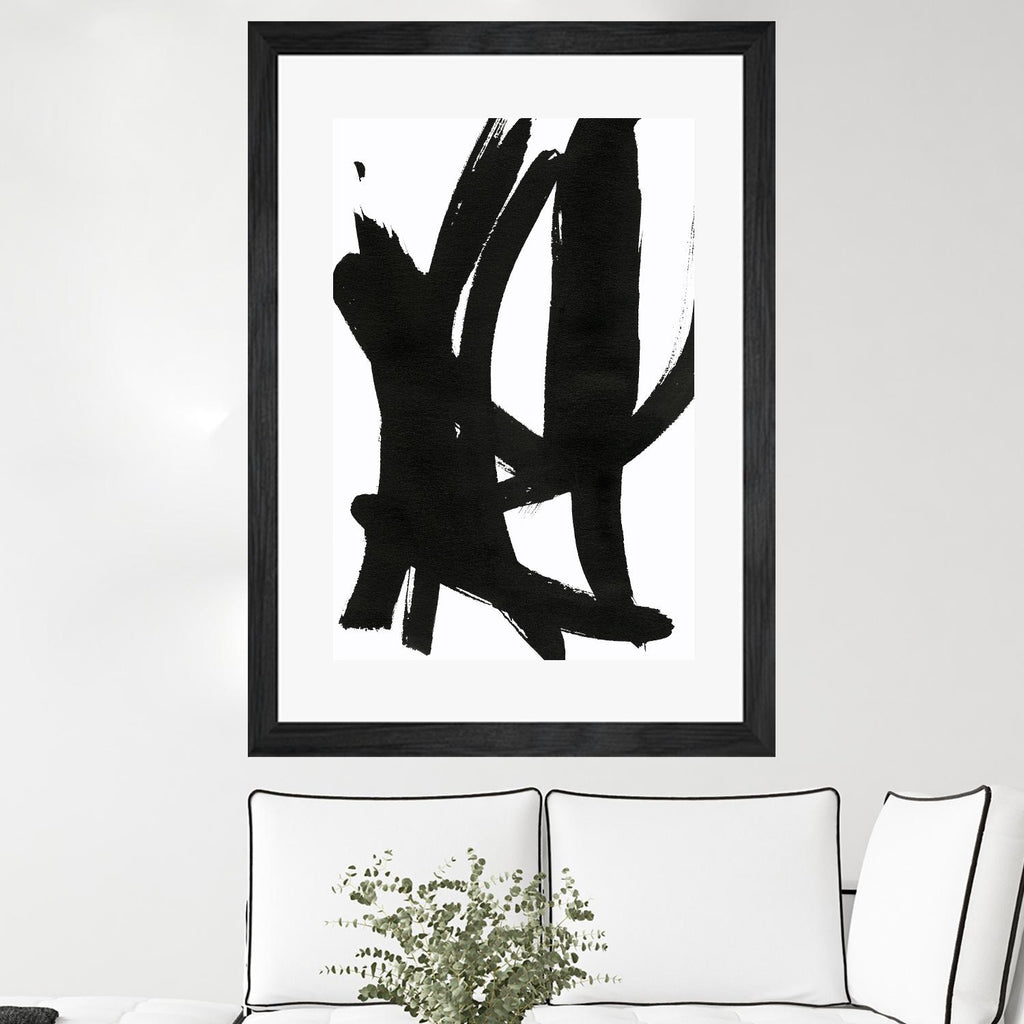 Composition in Black and White 7 by THE Studio on GIANT ART - white abstract
